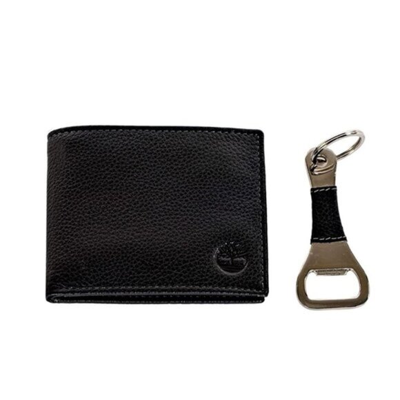 Timberland Men's Leather Billfold Bottle Opener - Picture 1 of 5